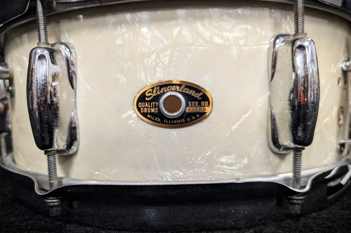 White Marine Pearl Snare