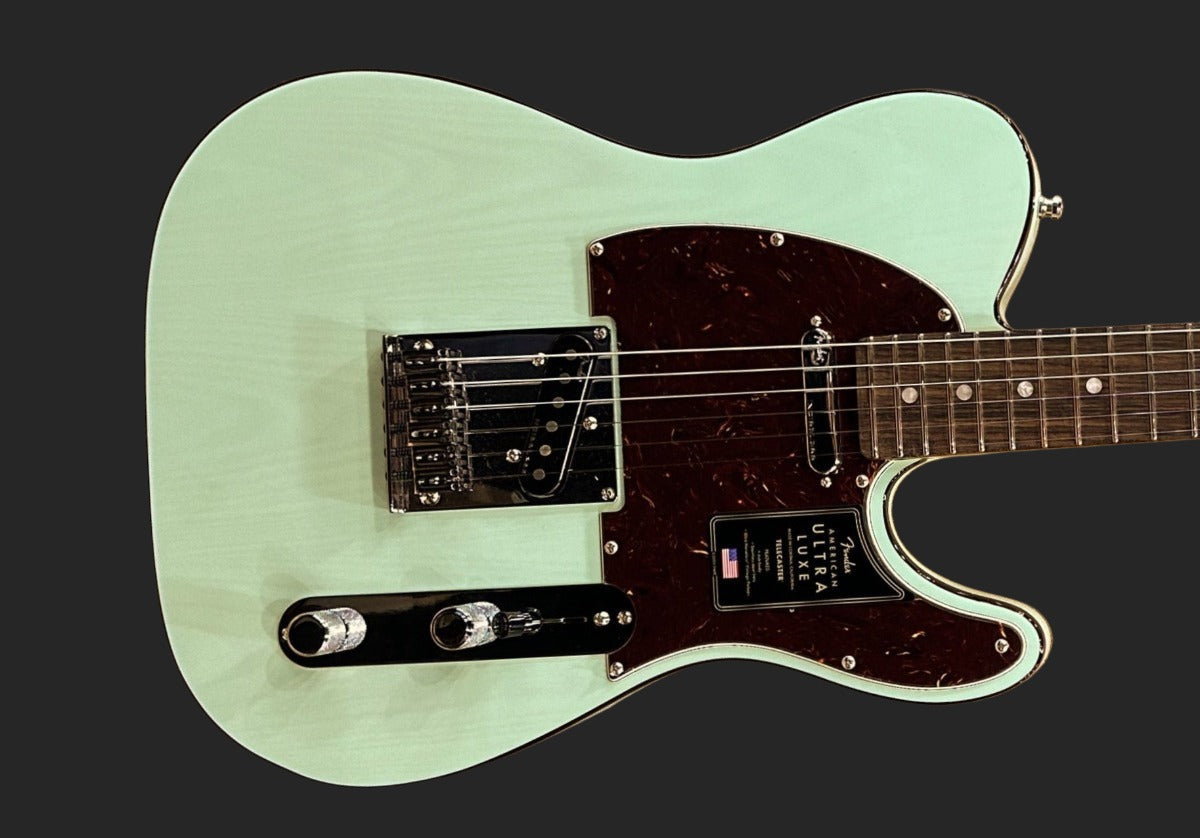 American Ultra Luxe Telecaster - Transparent Surf Green