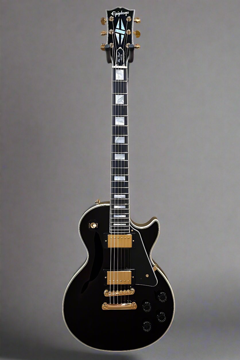 "Inspired by Gibson Custom" Les Paul Custom -Ebony