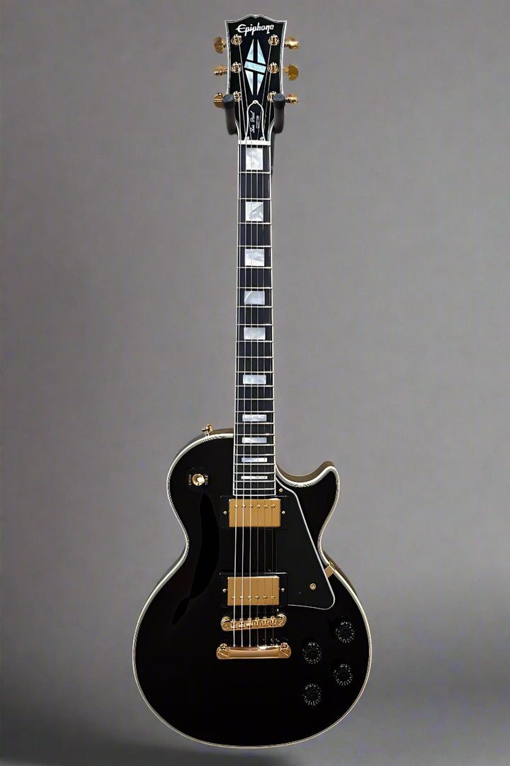 "Inspired by Gibson Custom" Les Paul Custom -Ebony
