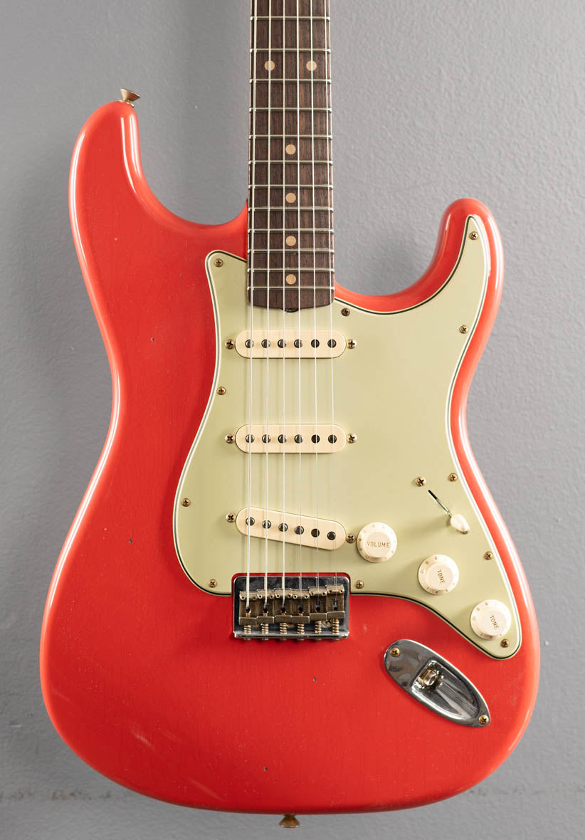1960 Journeyman Relic Hardtail Stratocaster - Fiesta Red – Dave's