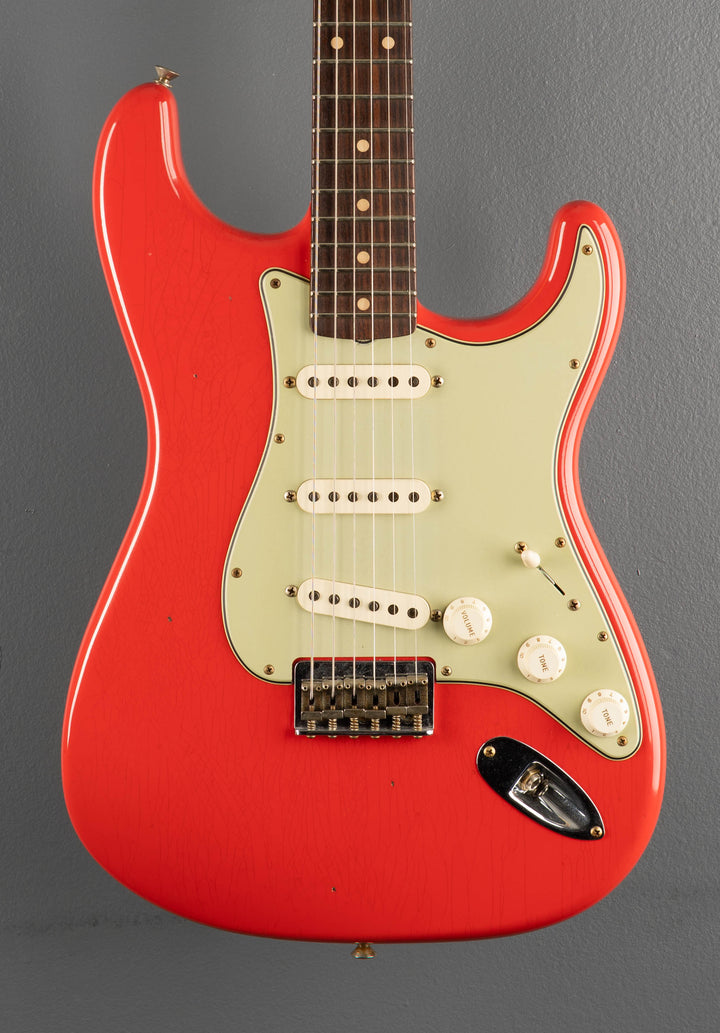 1960 Journeyman Relic Hardtail Stratocaster - Fiesta Red