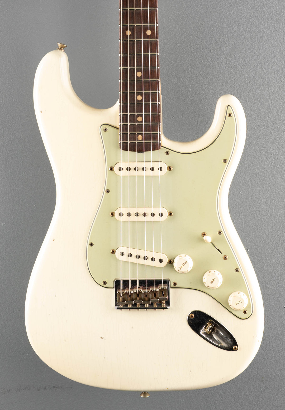 1960 Journeyman Relic Hardtail Stratocaster - Aged Olympic White