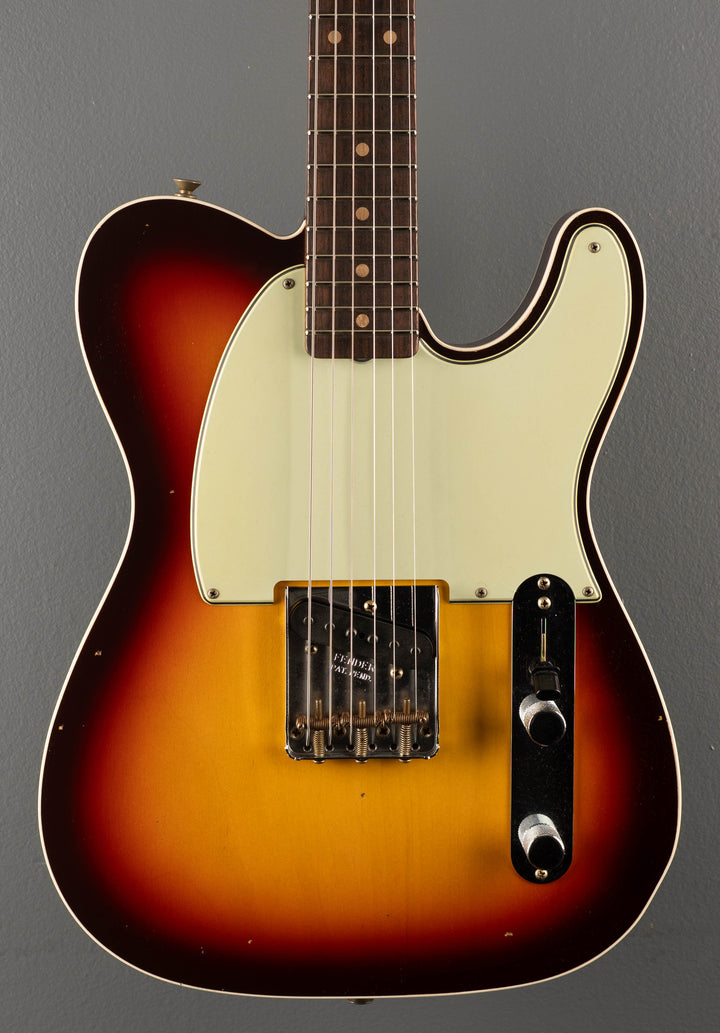 1960 Journeyman Relic Custom Esquire - Chocolate 3 Color Sunburst