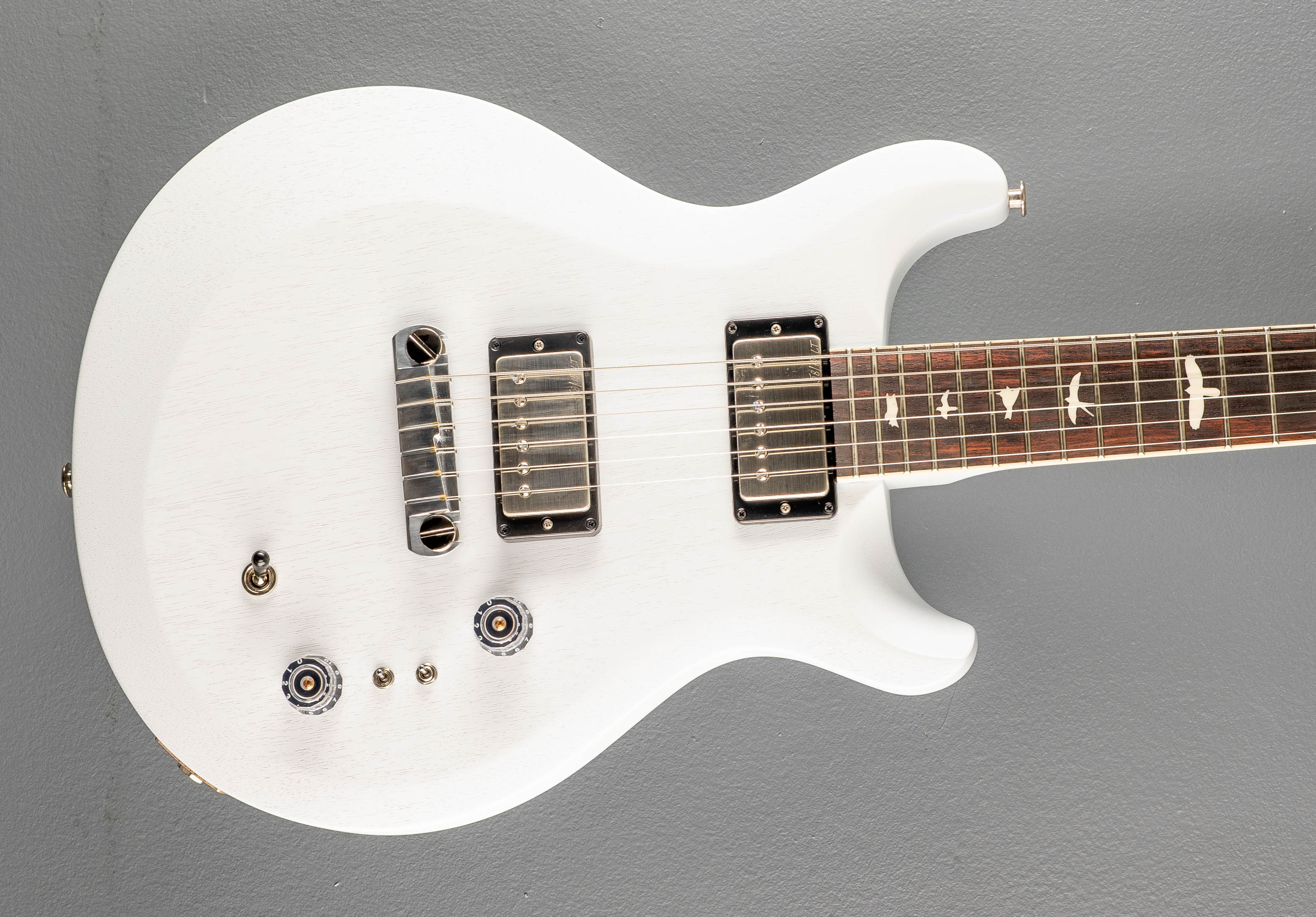 S2 Mira 594 Satin - Pearl White – Dave's Guitar Shop