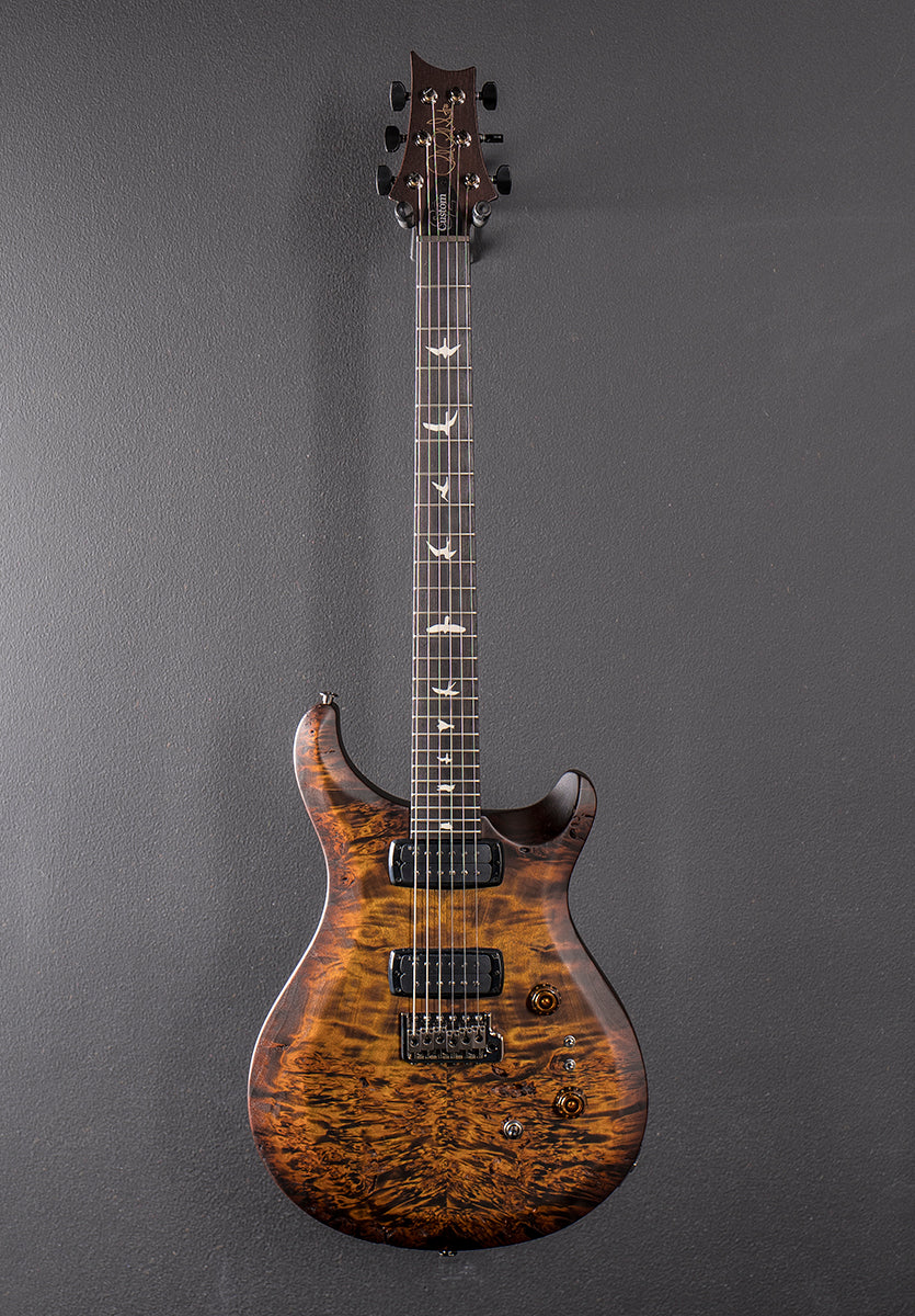 Wood Library Select  S2 Custom 24-08 Poplar Burl Limited Edition - Black Gold Burst