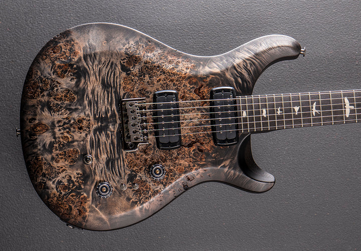 Wood Library Select S2 Custom 24-08 Poplar Burl Limited Edition - Charcoal Burst