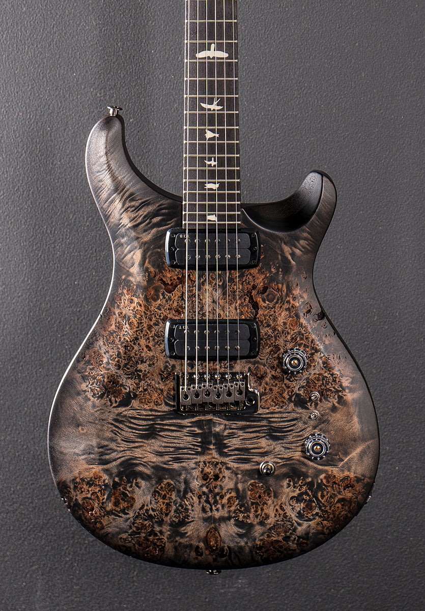 Wood Library Select S2 Custom 24-08 Poplar Burl Limited Edition - Charcoal Burst