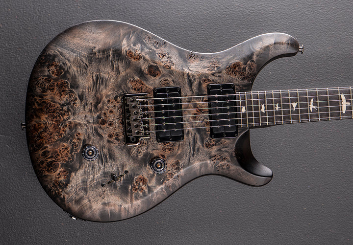 Wood Library Select S2 Custom 24 Poplar Burl Limited Edition - Charcoal Burst