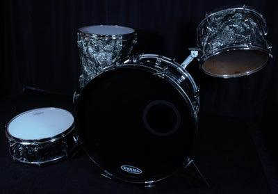Vintage 1965 Black Diamond Pearl 4 Piece Shell Pack