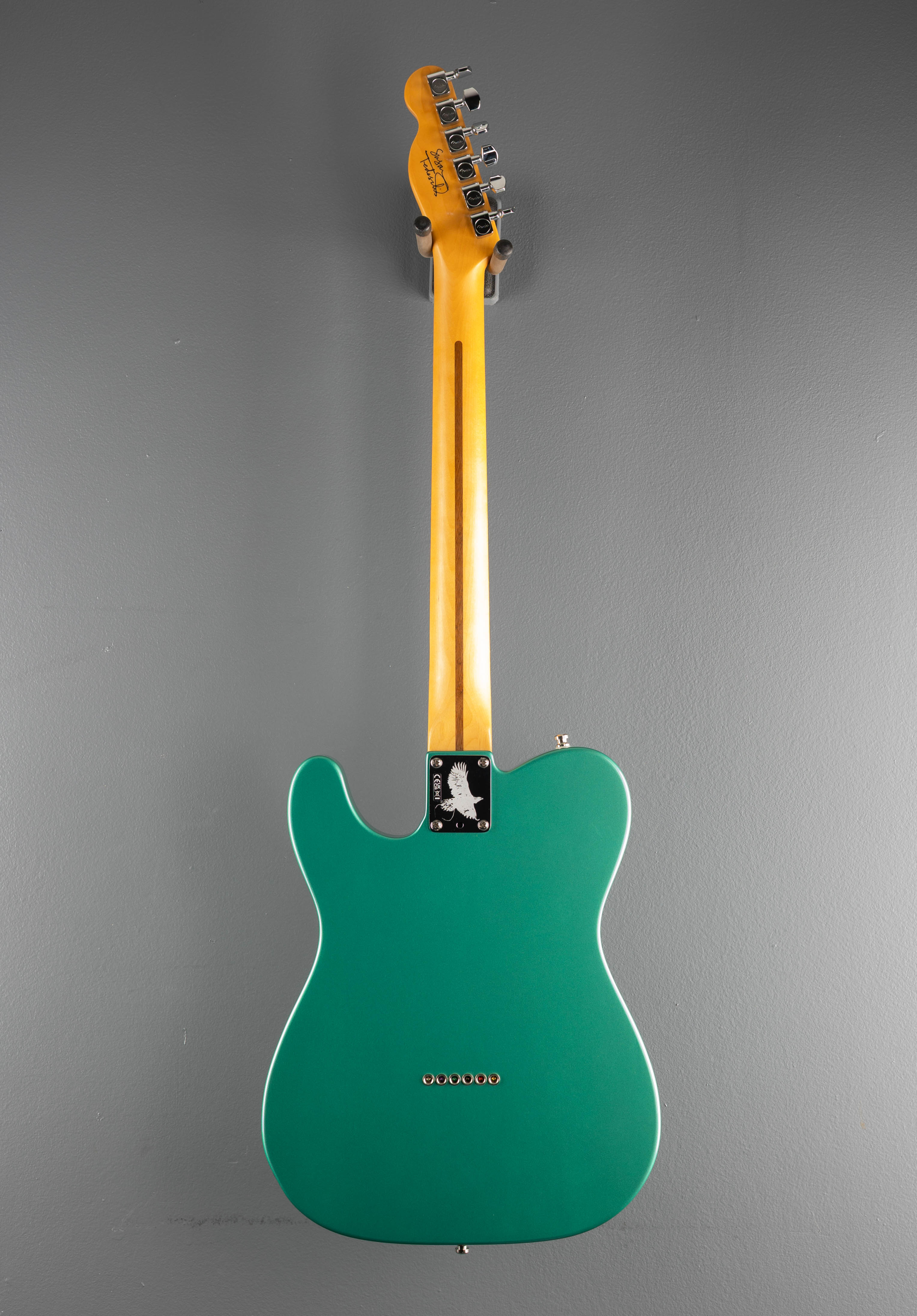 ギター Triumph Telecaster Susan Tedeschi Telecaster - Aged Caribbean Mist – Dave's Guitar Shop