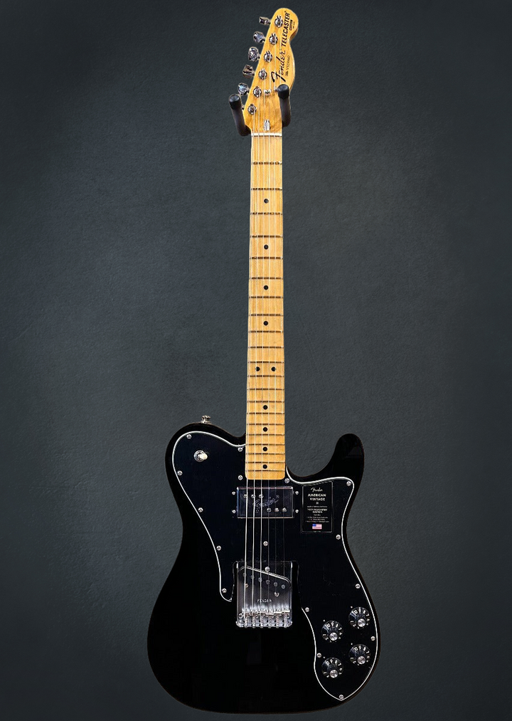 American Vintage II 1977 Telecaster Custom - Black w/Maple