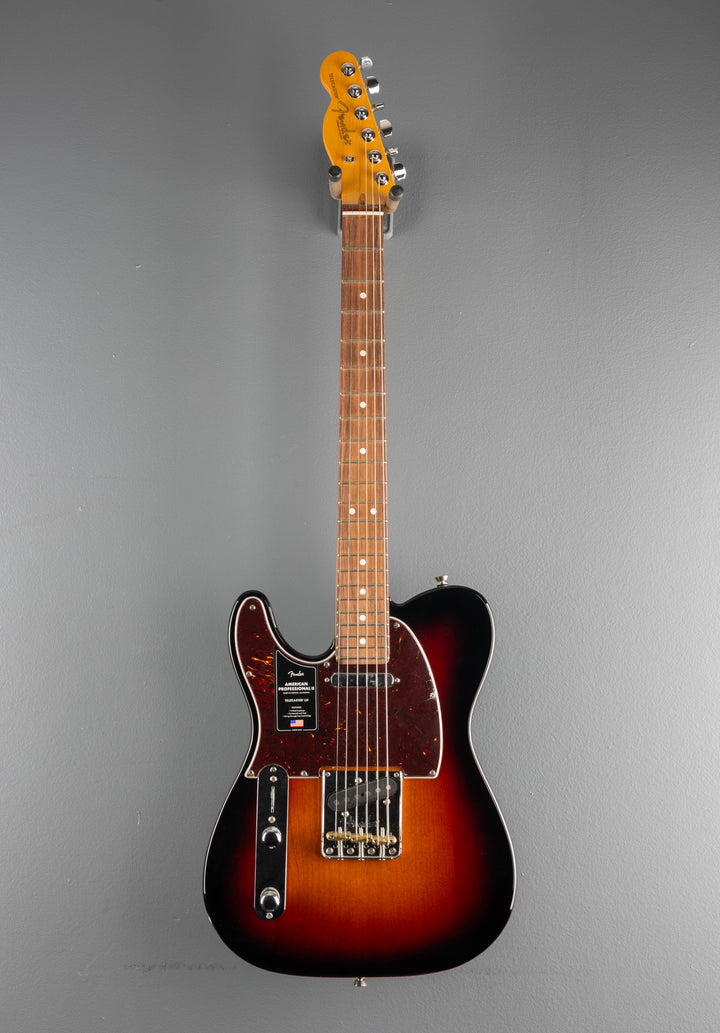 American Professional II Telecaster Left Hand - 3 Color Sunburst w/Rosewood