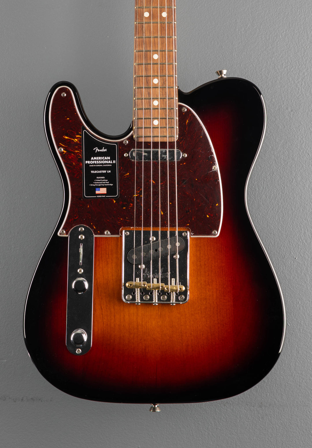 American Professional II Telecaster Left Hand - 3 Color Sunburst w/Rosewood