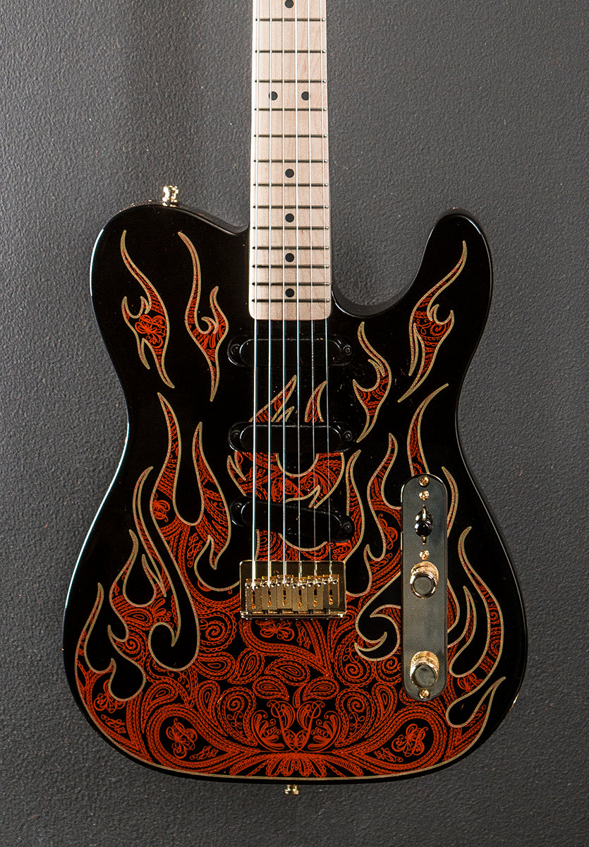 James Burton Telecaster - Red Paisley Flame