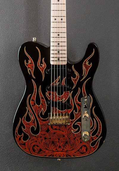 James Burton Telecaster - Red Paisley Flame