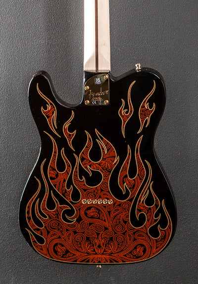 James Burton Telecaster - Red Paisley Flame