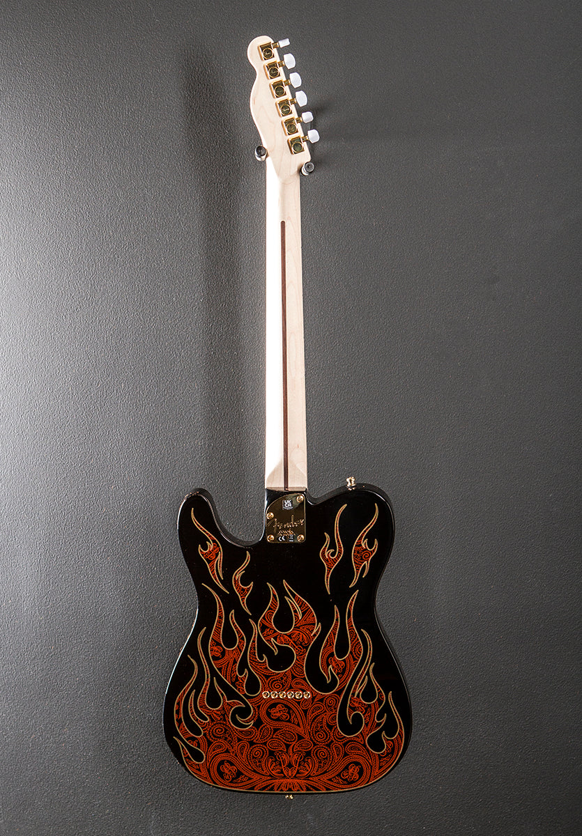 James Burton Telecaster - Red Paisley Flame