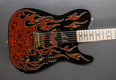 James Burton Telecaster - Red Paisley Flame