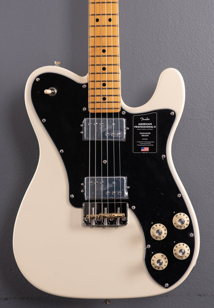 American Professional II Telecaster Deluxe - Olympic White w/Maple