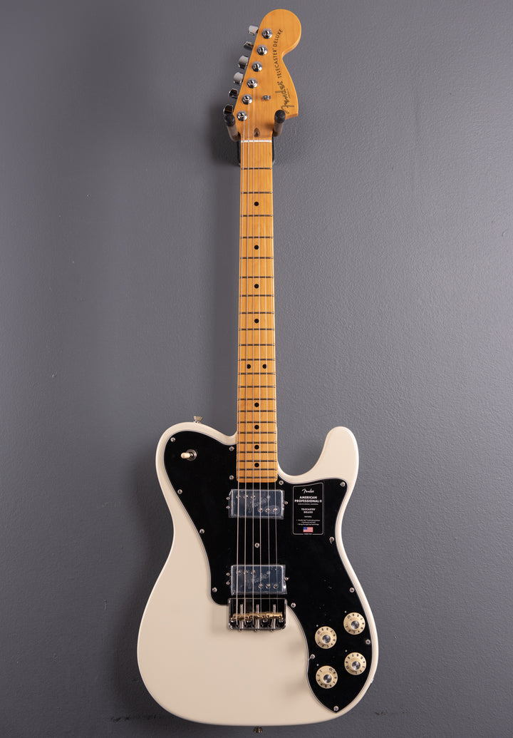 American Professional II Telecaster Deluxe - Olympic White w/Maple