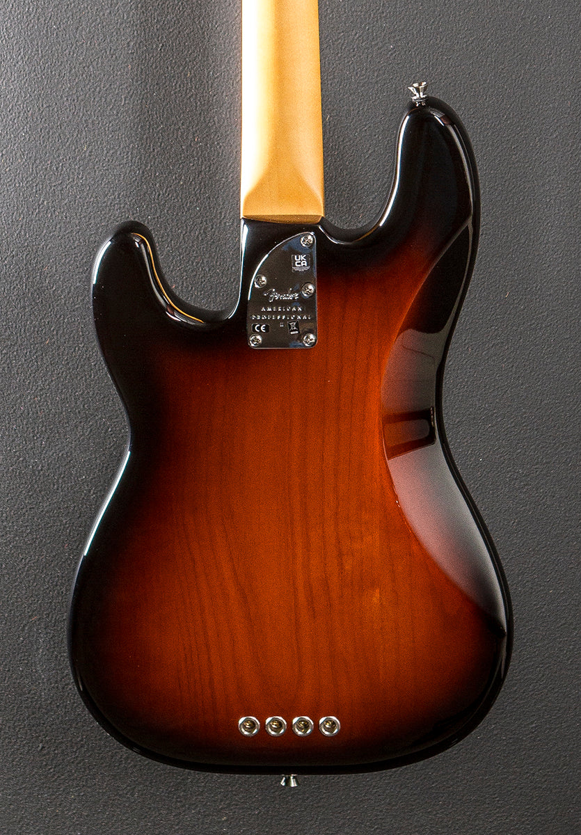 American Professional II Precision Bass - 3 Color Sunburst w/Rosewood