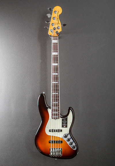 American Ultra Jazz Bass V –  Ultraburst w/Rosewood