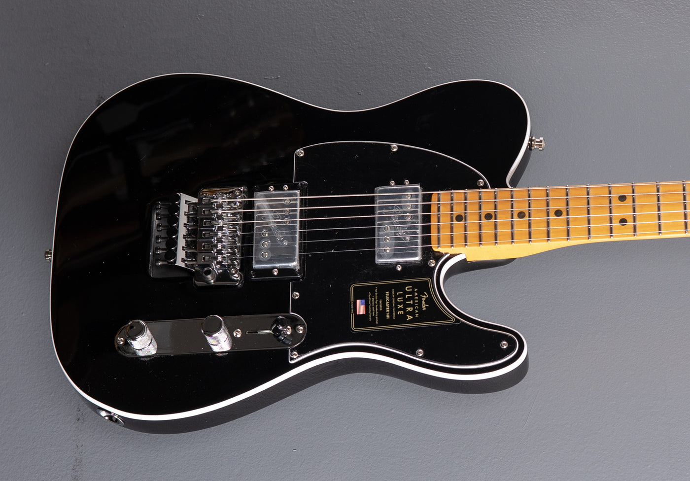 American Ultra Luxe Telecaster Floyd Rose HH - Mystic Black