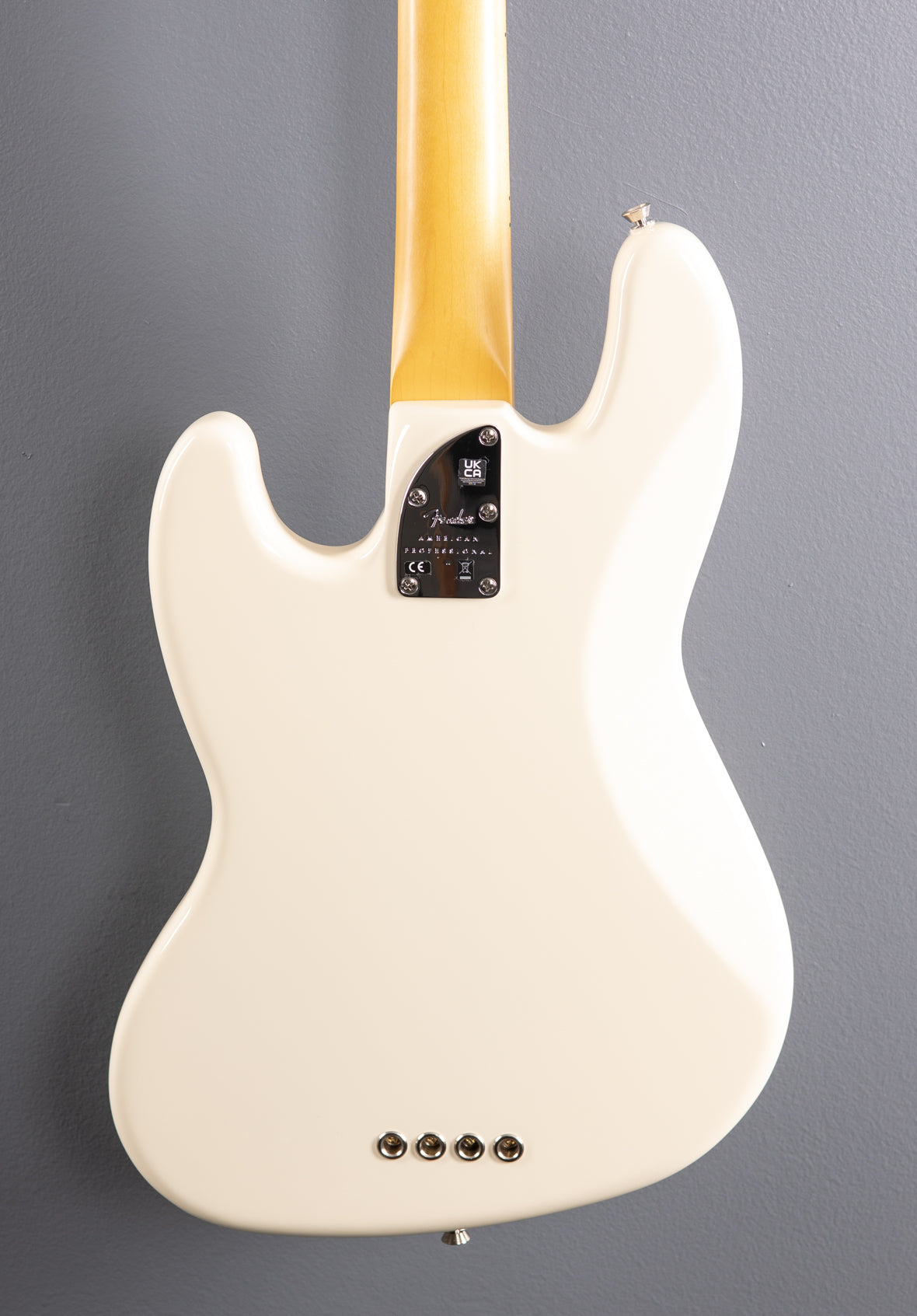 American Professional II Jazz Bass - Olympic White w/Maple