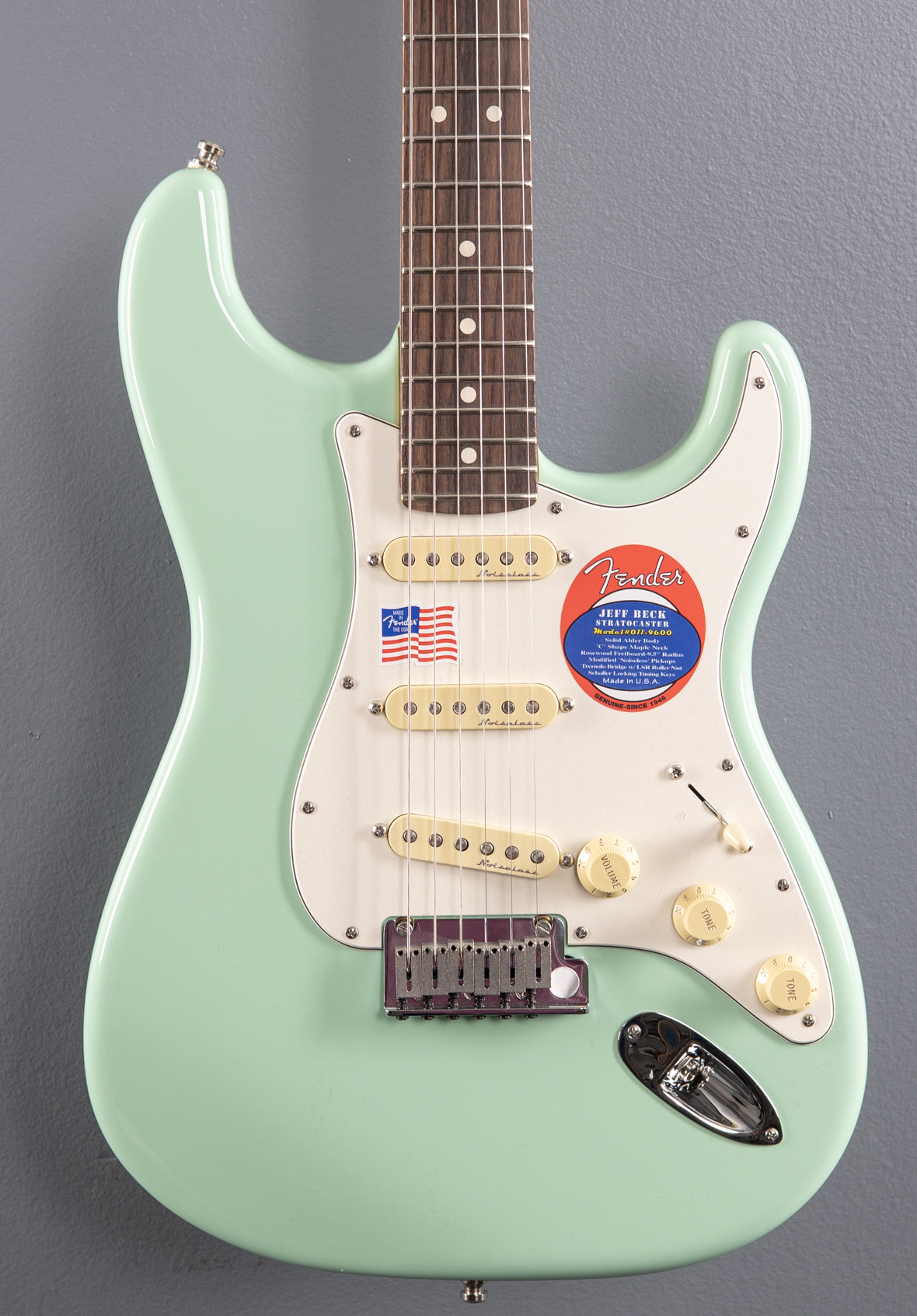 Jeff Beck Stratocaster - Surf Green – Dave's Guitar Shop