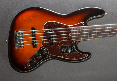 American Professional II Jazz Bass V - 3 Color Sunburst w/Rosewood
