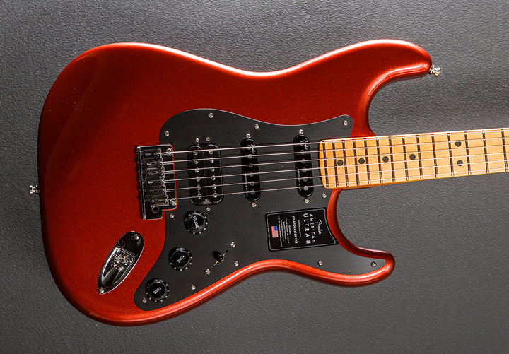 American Ultra II Stratocaster HSS - Sinister Red w/Maple