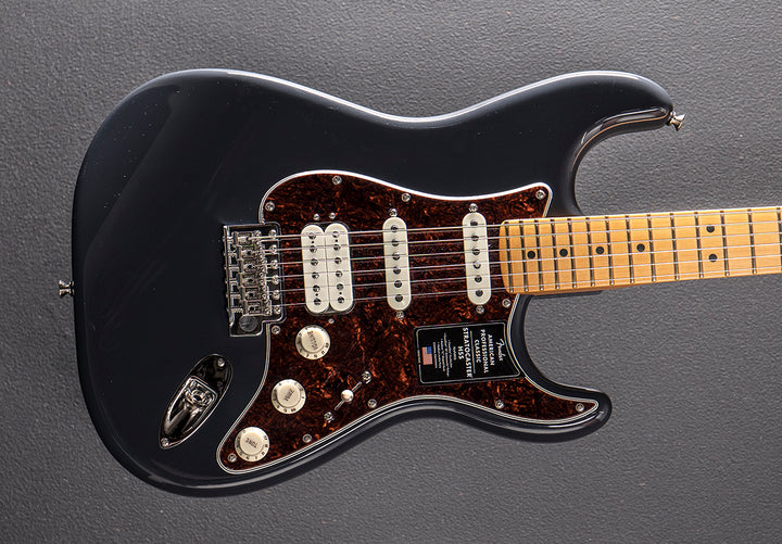 American Professional Classic Stratocaster HSS - Faded Black w/Maple