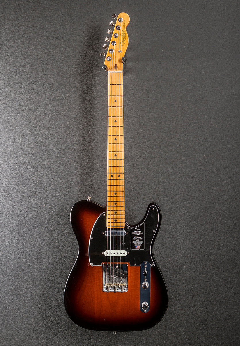American Professional Classic Hotshot Telecaster - 3 Color Sunburst w/Maple