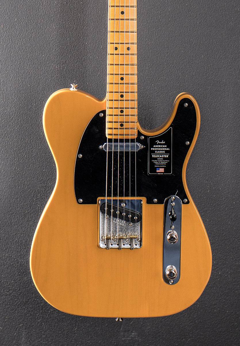 American Professional Classic Telecaster - Butterscotch Blonde w/Maple