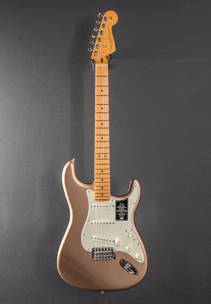 American Professional Classic Stratocaster - Faded Firemist Gold w/Maple