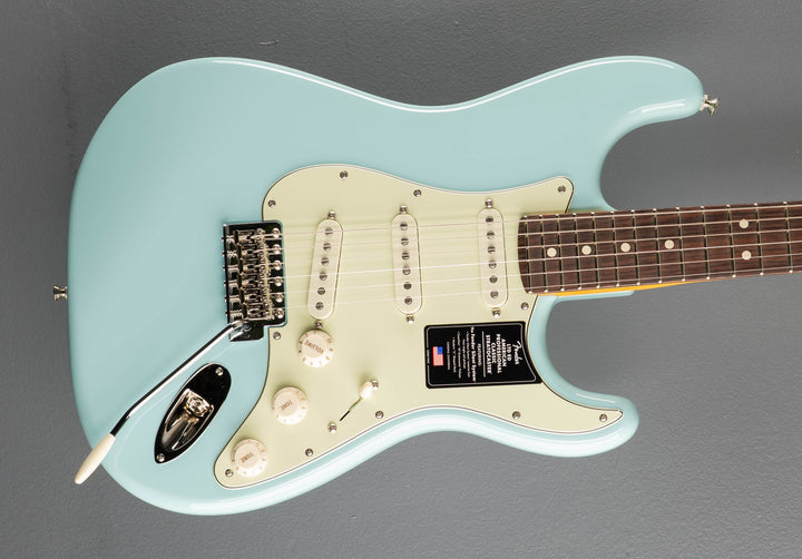 Limited Edition American Professional Classic Stratocaster with the Fender Silent System - Daphne Blue w/Rosewood