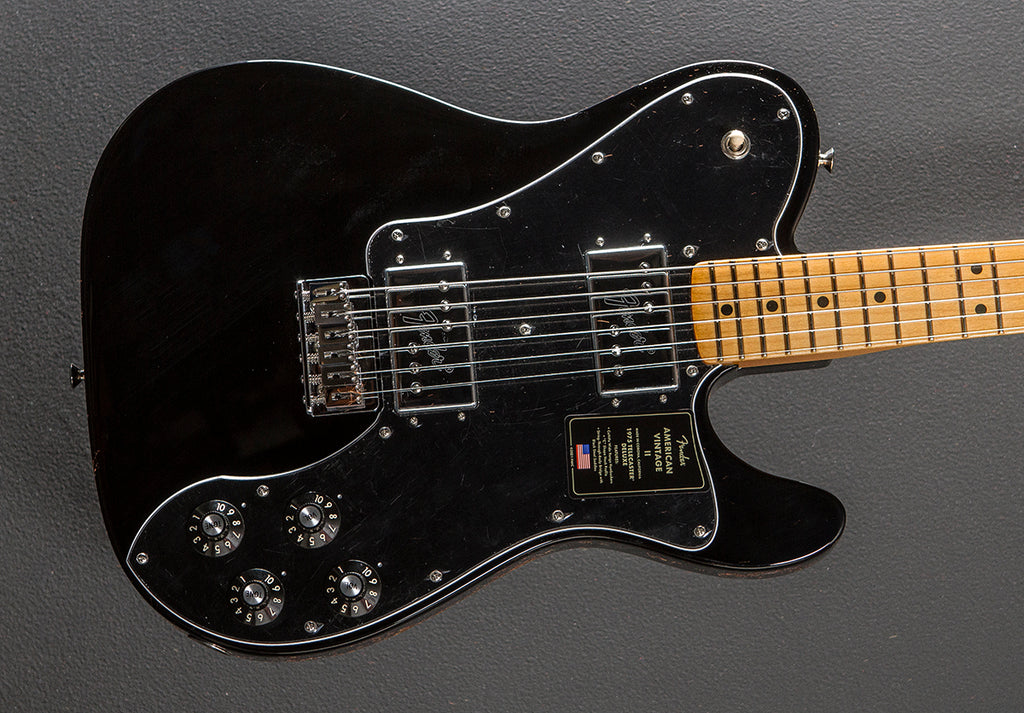 ギター Fender American Vintage II Telecaster American Vintage II 1975 Telecaster Deluxe - Black – Dave's Guitar
