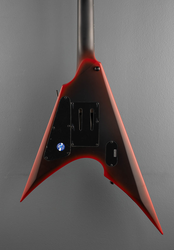 Black Metal Arrow - Black Red Burst Satin