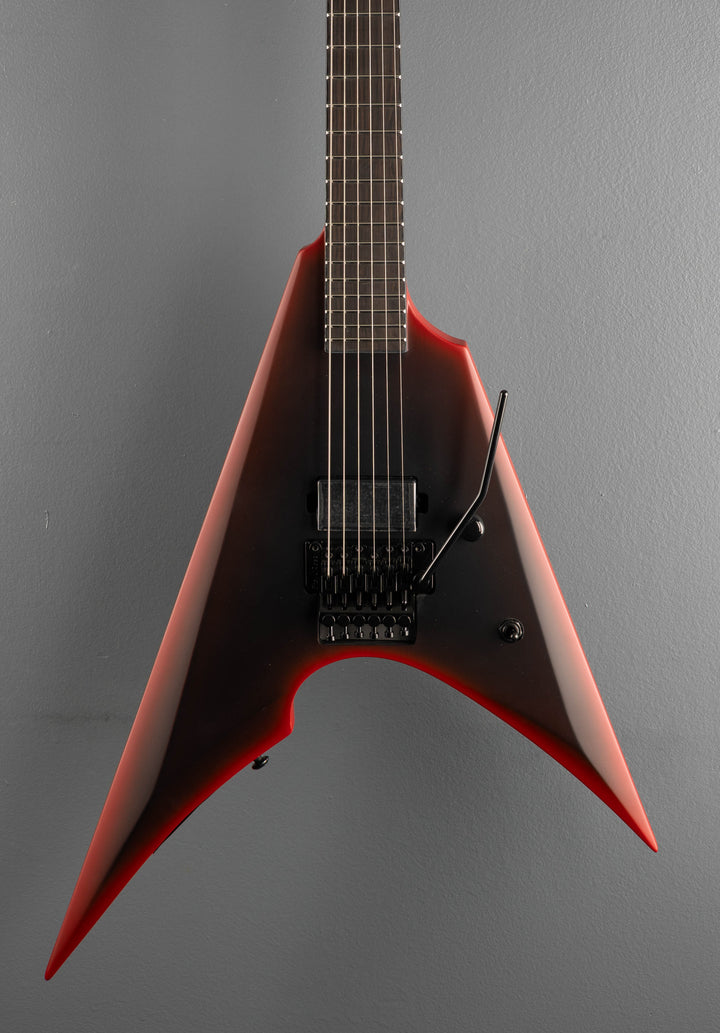 Black Metal Arrow - Black Red Burst Satin