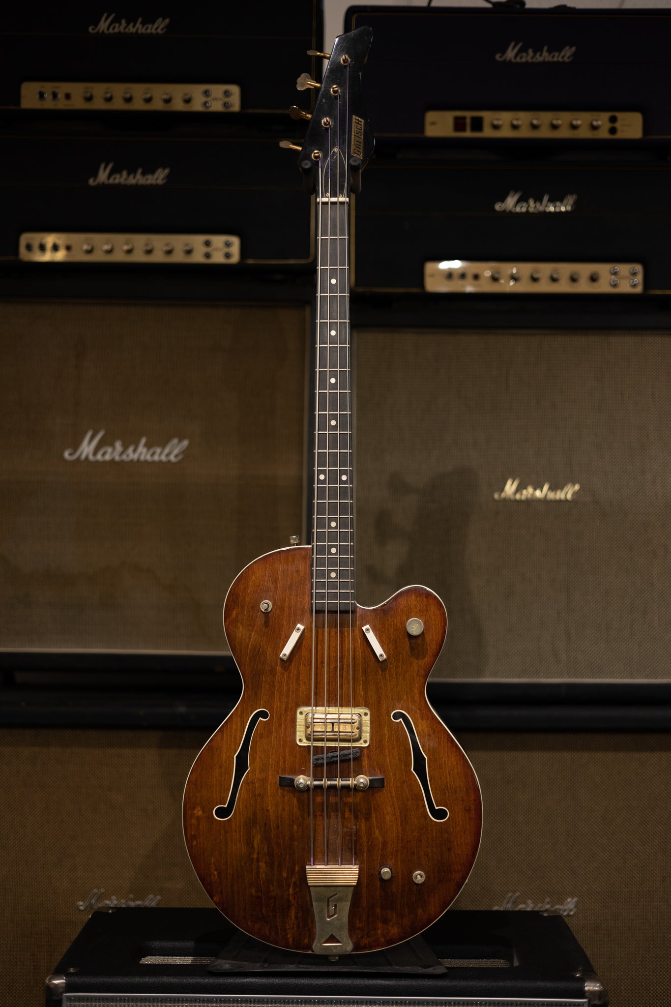 1966 Gretsch 6071 Bass- Walnut Brown – Dave's Guitar Shop