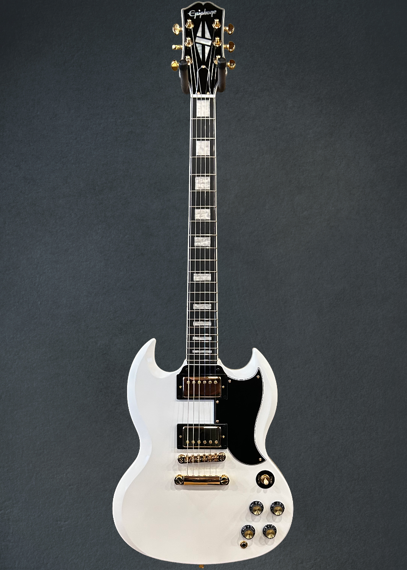 "Inspired by Gibson Collection" SG Custom - Alpine White