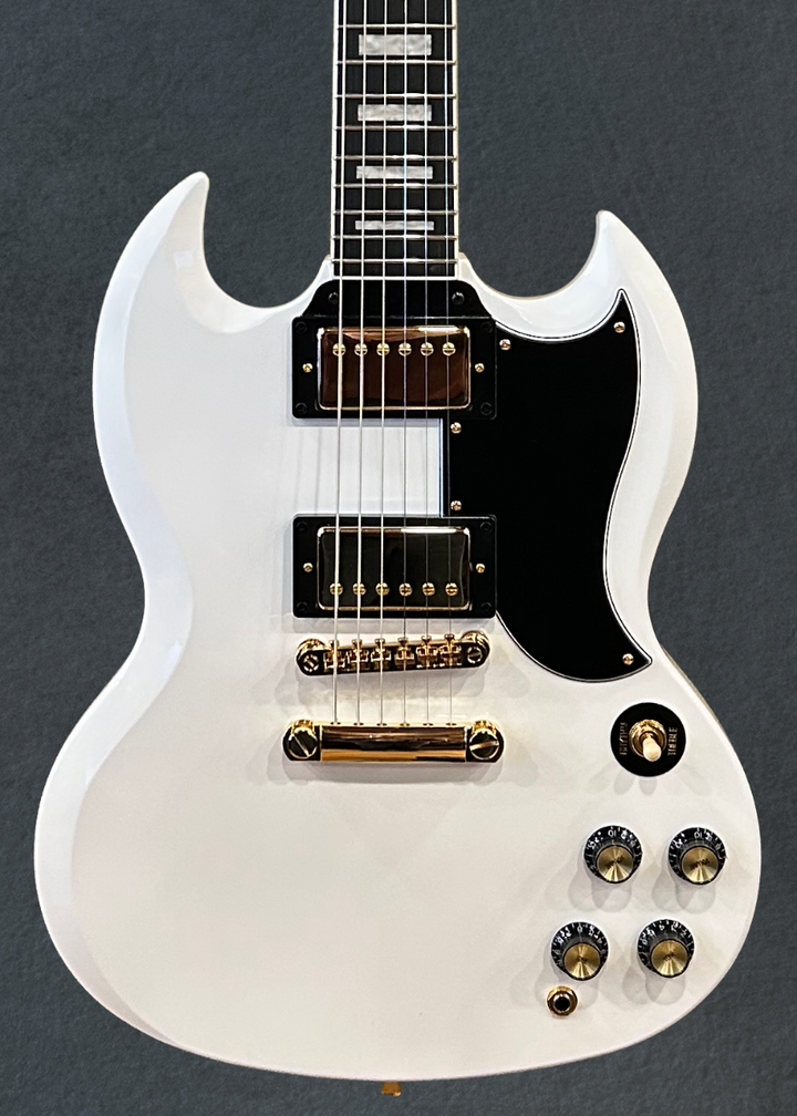 "Inspired by Gibson Collection" SG Custom - Alpine White