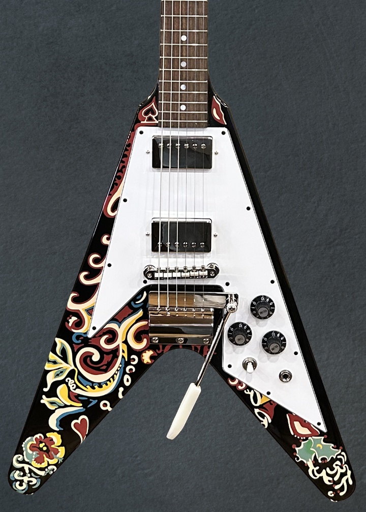 Jimi Hendrix "Love Drops" Flying V - Ebony