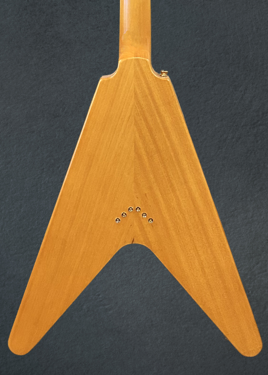 1958 Korina Flying V (White Pickguard) - Aged Natural