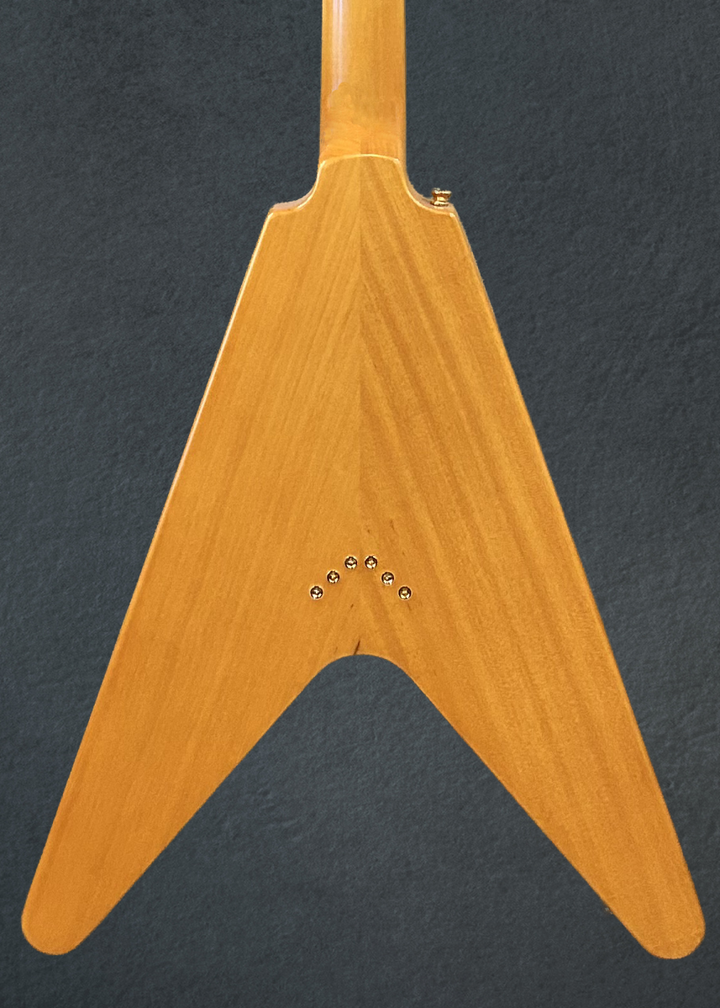 1958 Korina Flying V (White Pickguard) - Aged Natural