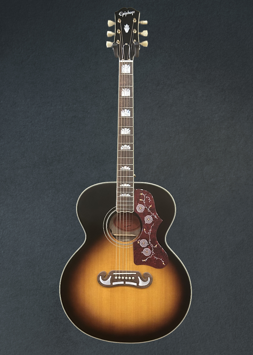 "Inspired by Gibson" J-200 - Aged Gloss Vintage Sunburst