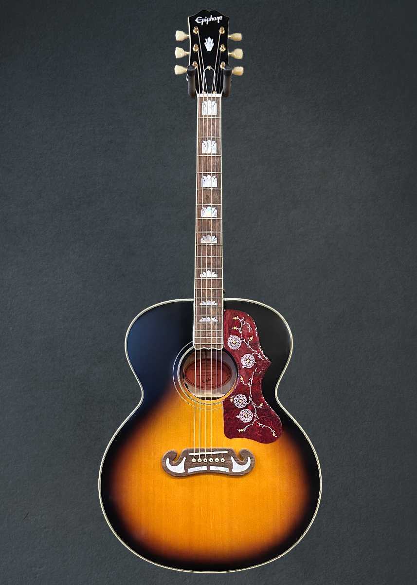 "Inspired by Gibson" J-200 - Aged Gloss Vintage Sunburst