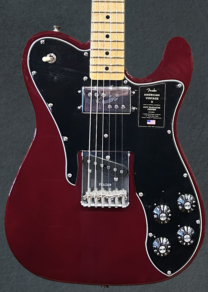 American Vintage II 1977 Telecaster Custom - Wine w/Maple