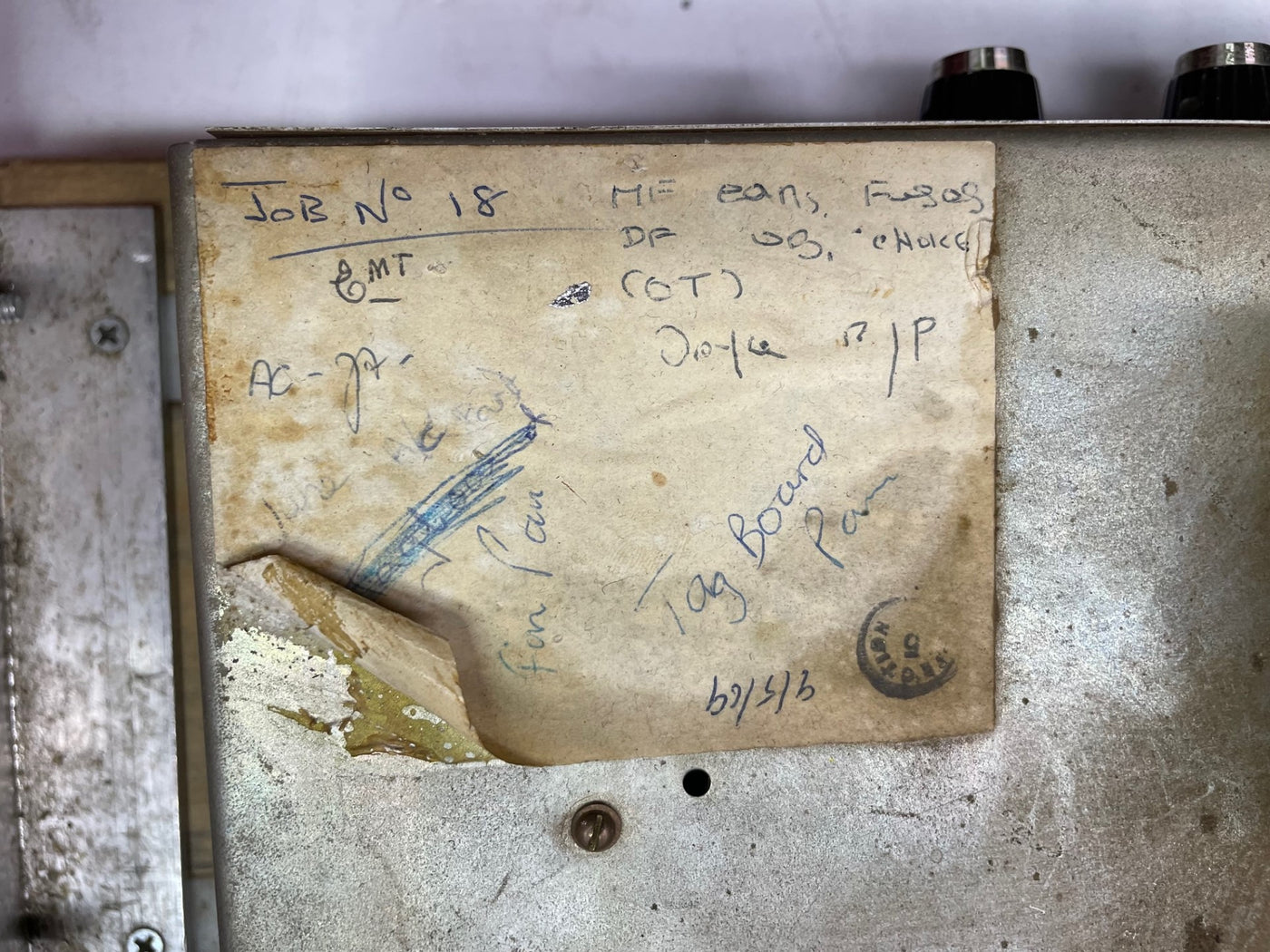 Model 1986 50-Watt "Small Box" Bass Head, '69